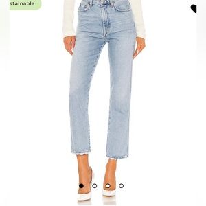 AGOLDE Pinch Waist High Rise Kick jeans in Riptide 24